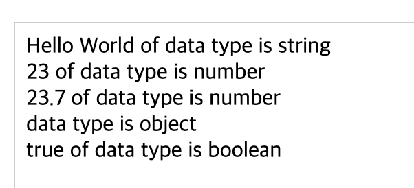 JavaScript typeof